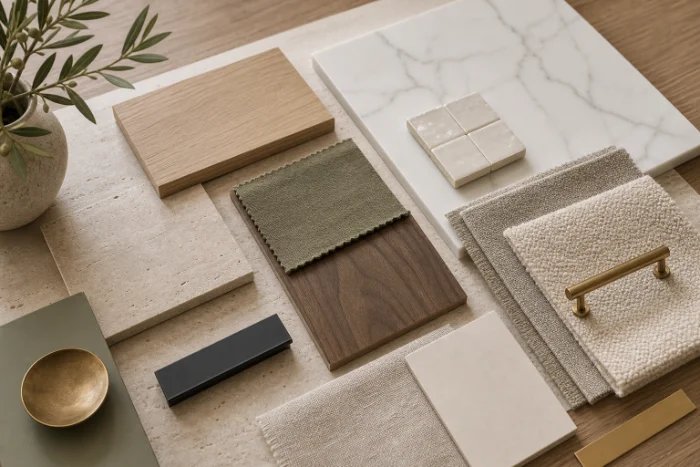 Development — drawings, samples, materials.